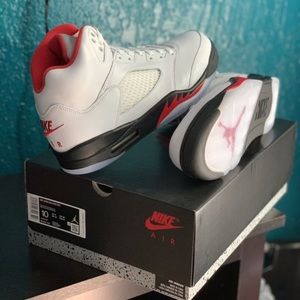 Jordan 5s Fire Red